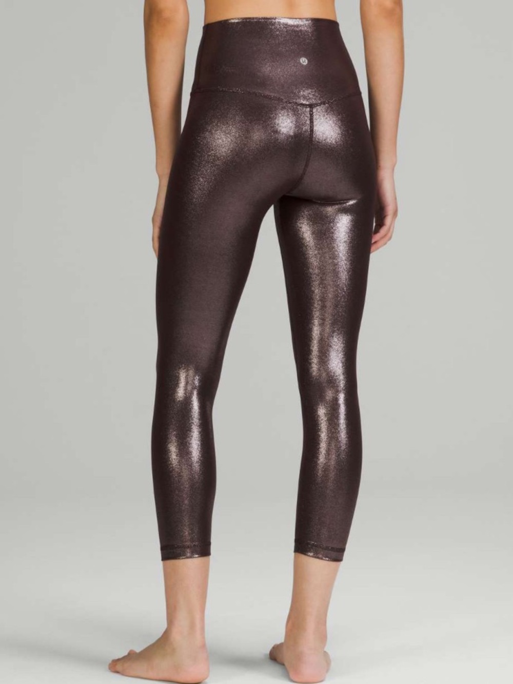 Lululemon Align High-Rise Crop 23" Radiate Foil Print French Press Size 4